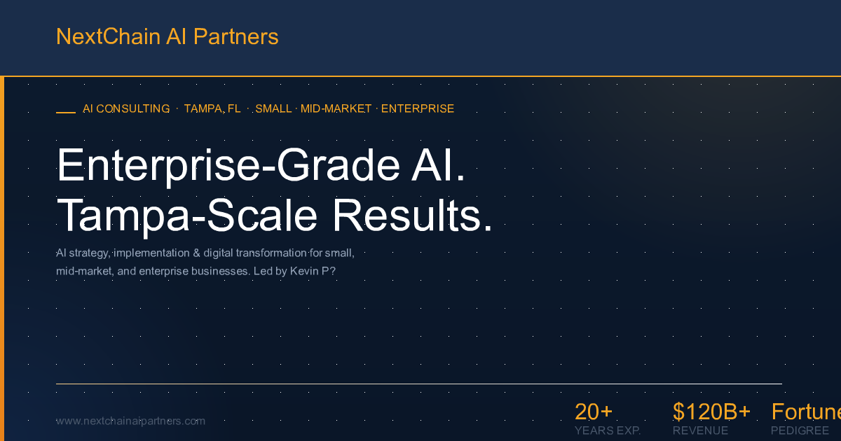 Voice AI & Enterprise AI Consulting Tampa Bay | NextChain AI Partners